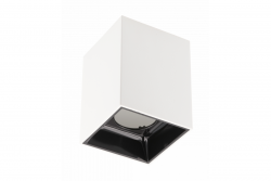 Dekor Stropné svietidlo ARIES PC 77x100mm IP20 max 20W štvorcové biele/čierne. 1208963814