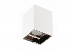 Dekoratívne stropné svietidlo ARIES PC 77x100mm IP20 max 20W štvorcové biele/čierne chróm. 1208963816