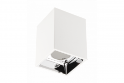 Dekoračné stropné svietidlo ARIES PC 77x100mm IP20 max 20W štvorcové biele/chróm. 1208963817