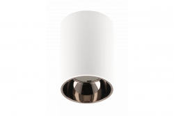 Dekor Stropné svietidlo ARIES PC 73x105mm IP20 max 20W okrúhle biele/čierne chróm. 1208963820