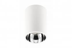 Dekor Stropné svietidlo ARIES PC 73x105mm IP20 max 20W okrúhle biele/chróm. 1208963821
