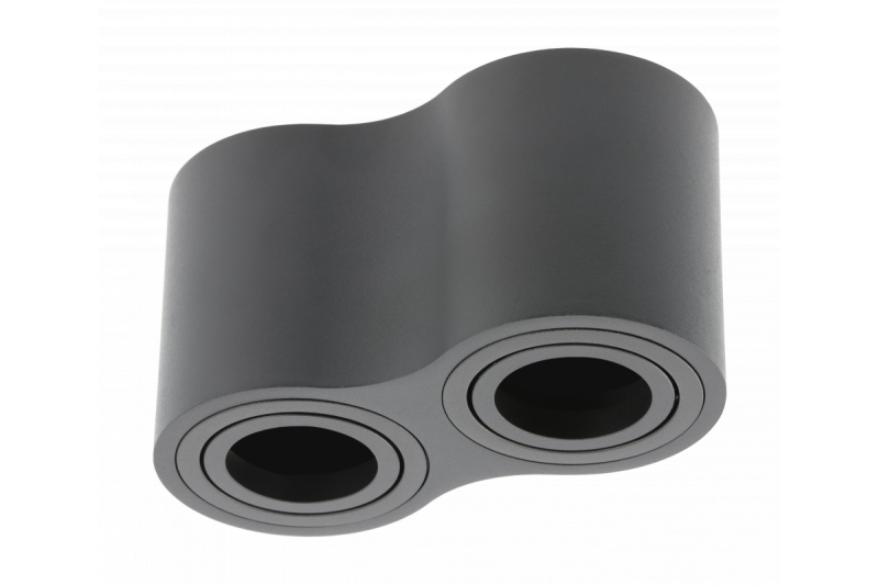 Dekor Stropné svietidlo AVEIRO DUO BIS hliník 160x80x90mm IP20 max 20W*2 okrúhle čierne. 1208963834