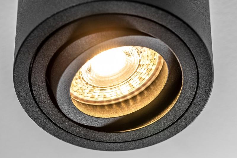 Dekor Stropné svietidlo AVEIRO BIS hliník 80x90mm IP20 max 20W okrúhle čierne. 1208963838