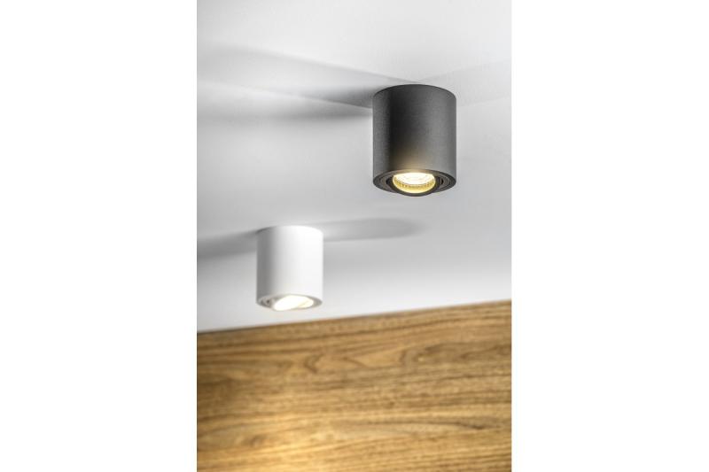 Dekor Stropné svietidlo AVEIRO BIS hliník 80x90mm IP20 max 20W okrúhle čierne. 1208963838