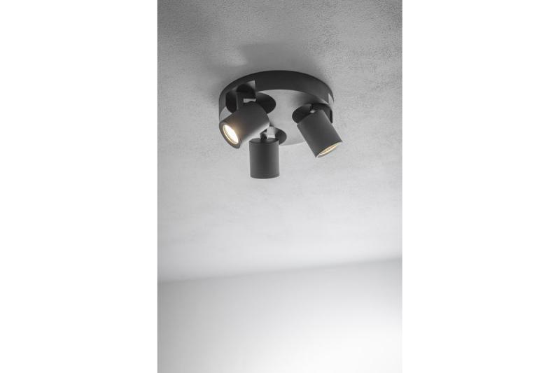 Dekoratívne stropné svietidlo BLINK AC220-240V 50/60 Hz GU10 max. 20W*3 IP 20 trojité čierne 1208963844