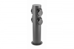 Dekor Záhradný stĺp CORTA-P 36 IP54 AC220-240V 50-60Hz 4*Schucko zásuvka max. 3500W stĺp grafit. 1208963859