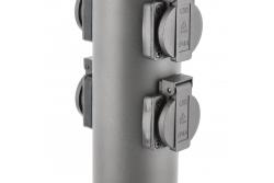 Dekor Záhradný stĺp CORTA-P 36 IP54 AC220-240V 50-60Hz 4*Schucko zásuvka max. 3500W stĺp grafit. 1208963859
