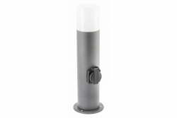 Decor CORTA-P 40 záhradná lampa E27 MAX.25W IP44 AC220-240V 50-60Hz zásuvka max. 3000W stĺp grafit. 1208963861