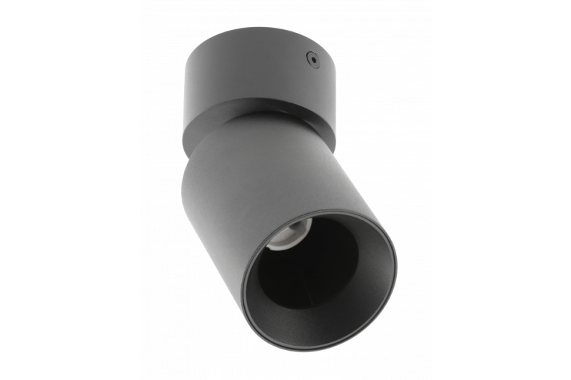 Dekor Stropné svietidlo FARGO hliník 70x160mm IP20 max 20W okrúhle čierne. 1208963876