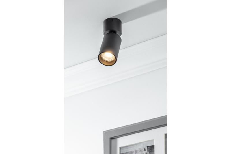 Dekor Stropné svietidlo FARGO MINI hliník 56x150mm IP20 max 20W okrúhle čierne. 1208963877
