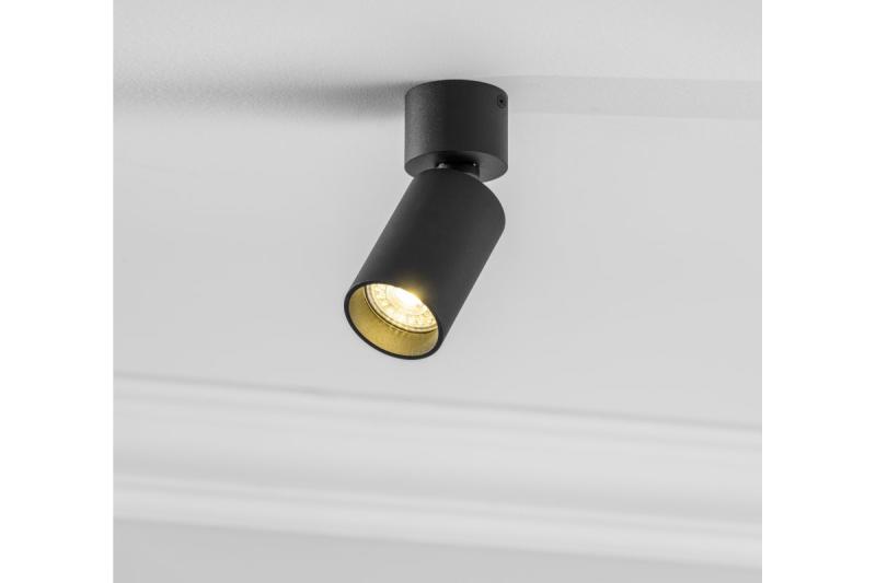 Dekor Stropné svietidlo FARGO MINI hliník 56x150mm IP20 max 20W okrúhle čierne. 1208963877