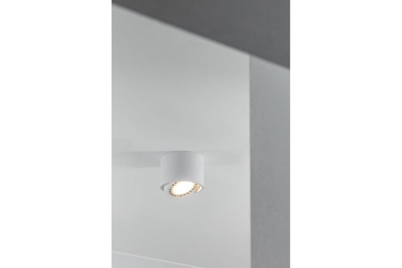 Lampa na strop ISUMI s nastaviteľným uhlom, hliník 130x100 IP20 ES111 GU10, biela, okrúhla. 1208963895