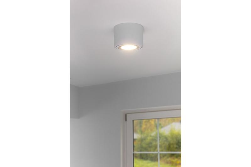Lampa na strop ISUMI s nastaviteľným uhlom, hliník 130x100 IP20 ES111 GU10, biela, okrúhla. 1208963895