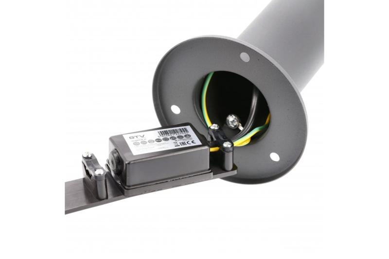 Dekor KERTA-P 80 záhradná lampa E27 MAX.12W IP44 AC220-240V 50-60Hz stĺpik grafitová 1208963908