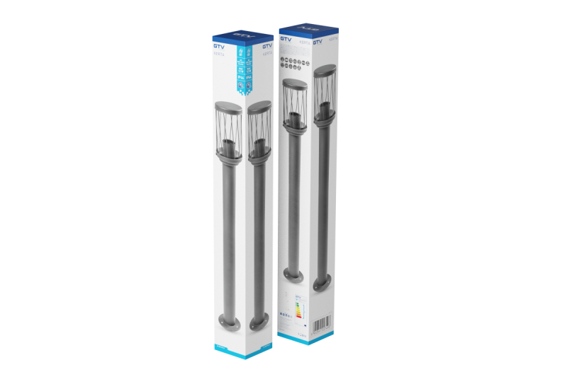 Dekor KERTA-P 80 záhradná lampa E27 MAX.12W IP44 AC220-240V 50-60Hz stĺpik grafitová 1208963908