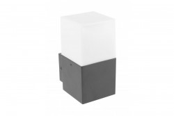 Tuindecoratiearmatuur LARGO-AU E27 MAX.15W IP44 AC220-240V 50-60Hz wandlamp met rechte bovenkant in grafitovej farbe. 1208963916