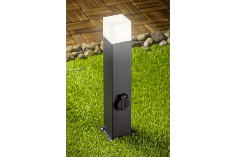 Dekoratívne záhradné svietidlo LARGO-P 50 E27 MAX.15W IP44 AC220-240V 50-60Hz max. 2500W montážny stĺp grafit. 1208963919