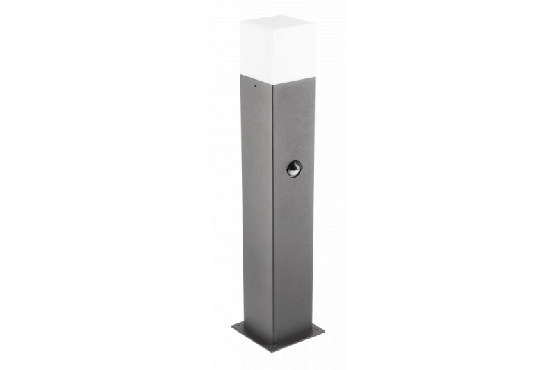 Dekoratívne záhradné svietidlo LARGO-P PIR 50 E27 MAX.15W IP44 AC220-240V 50-60Hz stĺp grafit. 1208963920