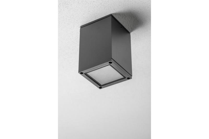 Decór Stropné svietidlo LENTO alum 100x130 IP54 max 35W štvorcové grafit. 1208963923