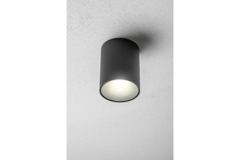 Dekor Stropné svietidlo LENTO alum 100x130 IP54 MAX.35W okrúhle grafit. 1208963924