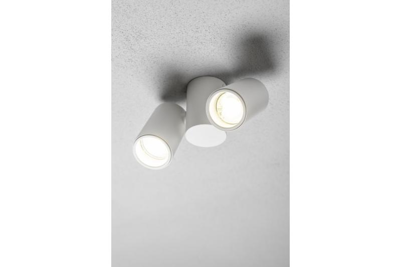 Dekor Stropné svietidlo LUPO hliník 17,5x5,6x11,5 IP20 2*GU10 max. 50W okrúhle biele. 1208963925