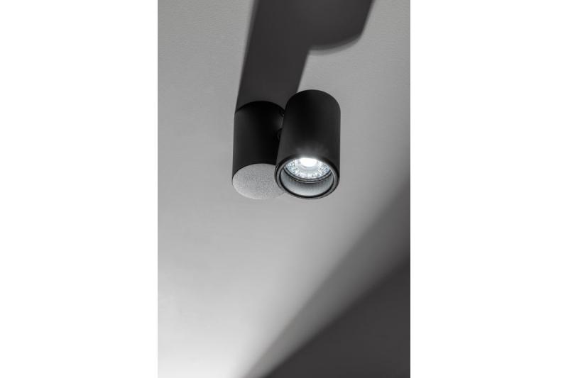 Dekoratívne stropné svietidlo LUPO hliník 11,6x5,6x11,5 IP20 1*GU10 max. 50W okrúhle čierne. 1208963928