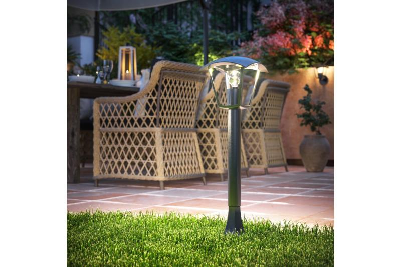 Dekor Záhradné svietidlo MARINA-P E27 MAX.20W IP54 AC220-240V 50-60Hz stĺpik čierny 1208963931