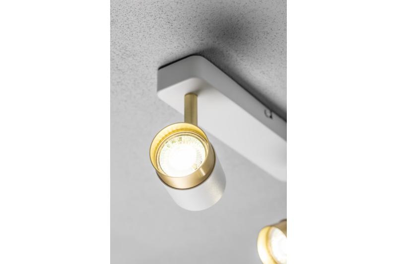 Decoračný stropný svietidlo ORIO hliníkové 24,0 x 5,5 x 14,0 IP20 2*GU10 max. 50W okrúhle biele. 1208963964