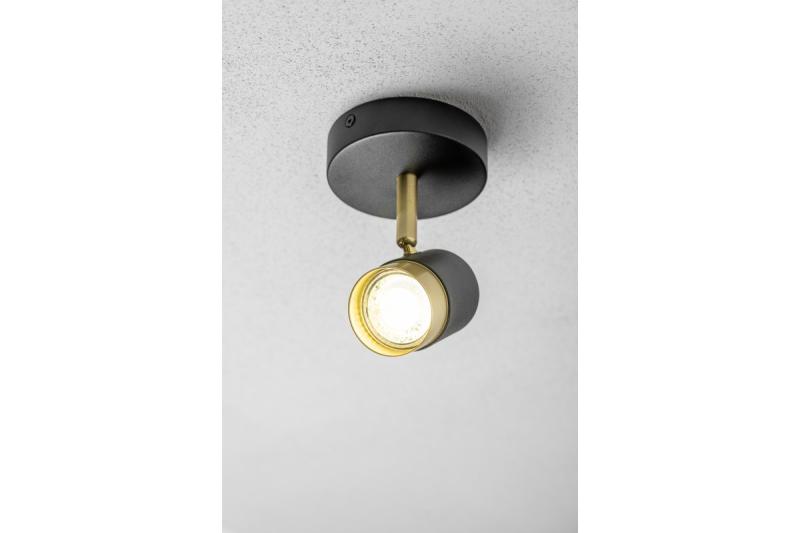 Decoračný stropný svietidlo ORIO hliník 11,6x5,6x11,5 IP20 1*Gu10 max. 50W okrúhle čierne. 1208963969