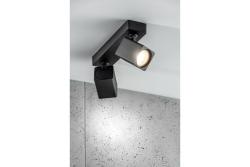 Dekor Stropné svietidlo RENO hliník IP20 max. 20W*2 dvojitý štvorec čierny. 1208963980