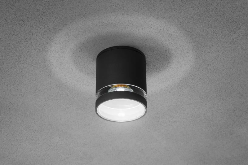 Dekor Stropné svietidlo RIVEN hliník 102x120 IP54 MAX.35W okrúhle grafit. 1208963984