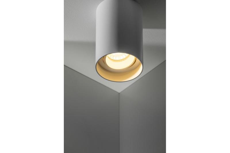 Svetelný dekor na strop RESTO PC φ80x125mm IP20 max 20W okrúhly biely. 1208963986