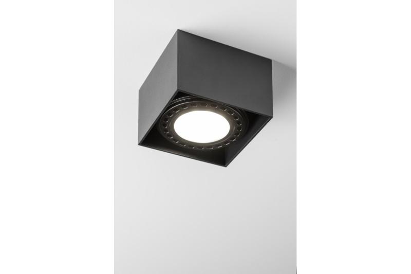 Dekoratívne stropné svietidlo SAKURA hliník. 120x120x85 IP20 ES111 GU10 štvorcové čierne 1208963991