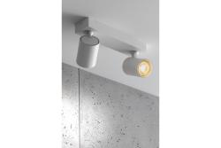 Dekor Stropné svietidlo SANTO hliník IP20 max. 20W*2 dvojité okrúhle biele. 1208963998