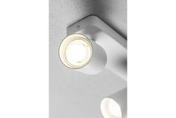 Dekor Stropné svietidlo SANTO BIS hliník IP20 max. 20W*2 dvojité okrúhle biele. 1208964000
