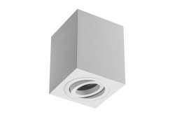Dekor lampa povrchovo montovaná SENSA hliník 90x90x115 IP20 max 50W štvorcové biele puzdro. 1208964005