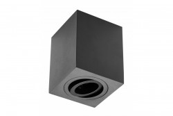 Dekoratívna lampa na povrchovú montáž SENSA hliník 90x90x115 IP20 max 50W štvorcové čierne puzdro. 1208964006