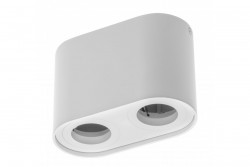 Dekor Stropné svietidlo SENSO DUO hliník 83x165x110 IP20 MAX 50W okrúhle biele. 1208964010