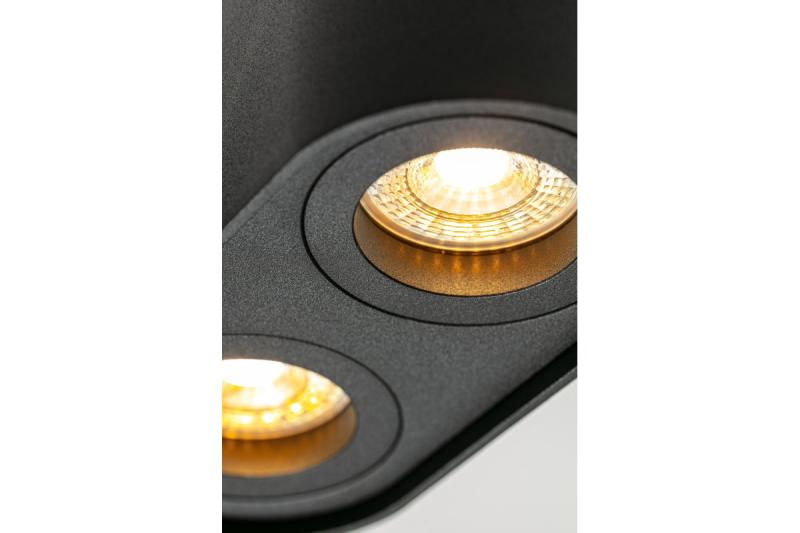 Dekoratívne stropné svietidlo SENSO DUO hliník 83x165x110 IP20 max. 50 W okrúhle čierne. 1208964011