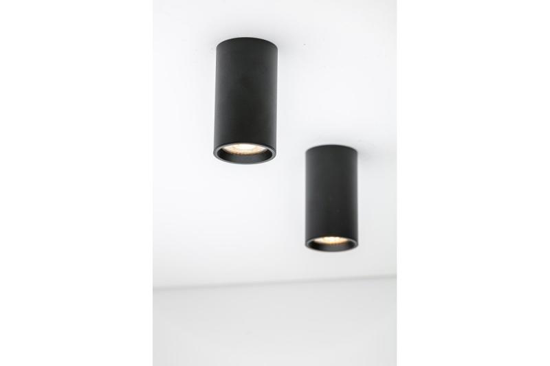 Dekoratívna lampa povrchovo montovaná SENSA MINI hliníková 64x115 IP20 max 50W okrúhle čierne puzdro. 1208964013