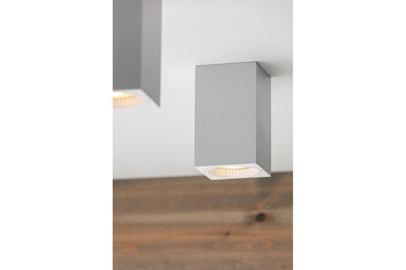 Decoratívna lampa povrchovo montovaná SENSA MINI hliník 70x70x115 IP20 max 50W štvorcové biele puzdro. 1208964014