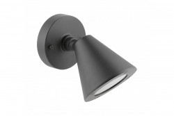Decoratívne záhradné svietidlo LUSTINO-D GU10 MAX.20W IP44 AC220-240V 50-60Hz nástenné svietidlo pre spodnú časť steny, grafit. 1208964032
