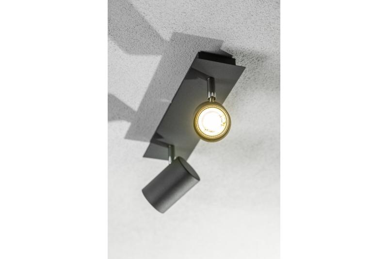 Dekor Stropné svietidlo VENETO IP20 max. 20W 2 x GU10 okrúhle čierne. 1208964038