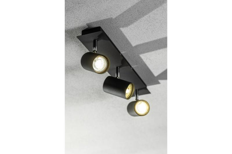 Dekor Stropné svietidlo VENETO IP20 max. 20W 3 x GU10 okrúhle čierne. 1208964040