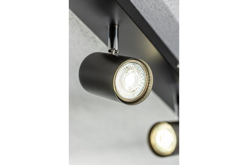 Dekoratívne stropné svietidlo VENETO IP20 max. 20W 4 x GU10 okrúhle čierne. 1208964042