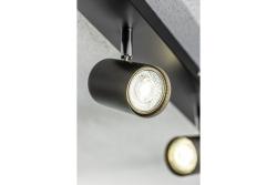 Dekoračné stropné svietidlo VENETO IP20 max. 20W 5 x GU10 okrúhle čierne. 1208964044