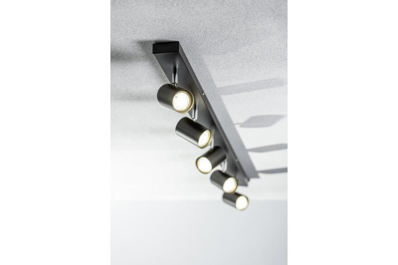 Dekoračné stropné svietidlo VENETO IP20 max. 20W 5 x GU10 okrúhle čierne. 1208964044