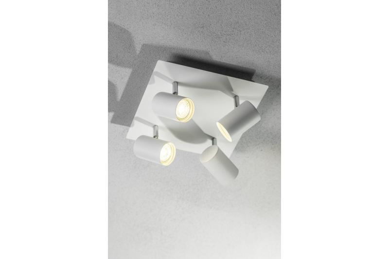 Dekor Stropné svietidlo VENETO IP20 max. 20W 4 x GU10 okrúhle/štvorcové biele. 1208964045