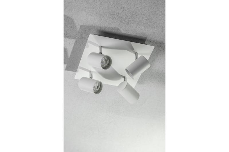 Dekor Stropné svietidlo VENETO IP20 max. 20W 4 x GU10 okrúhle/štvorcové biele. 1208964045