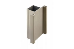 Hliníkový profil, systém bez rukovätí VELLO, T obojstranný, inox, dĺžka 3 m 1208964227